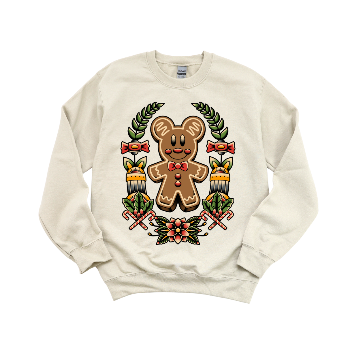 Gingerbread Mickey Tattoo Crewneck