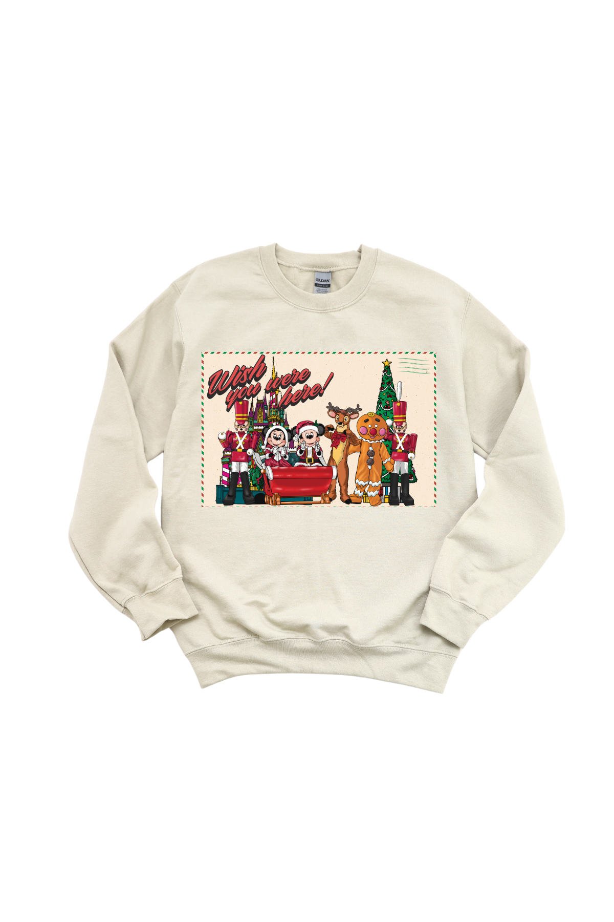 Wish You Were Here Parade Postcard Crewneck