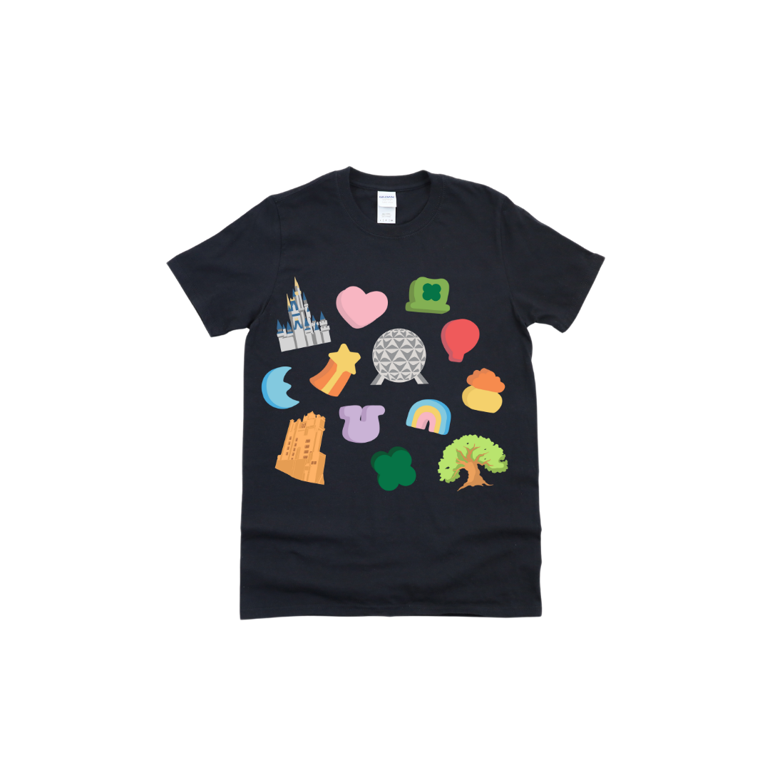 Lucky Charms Park Icons Tee