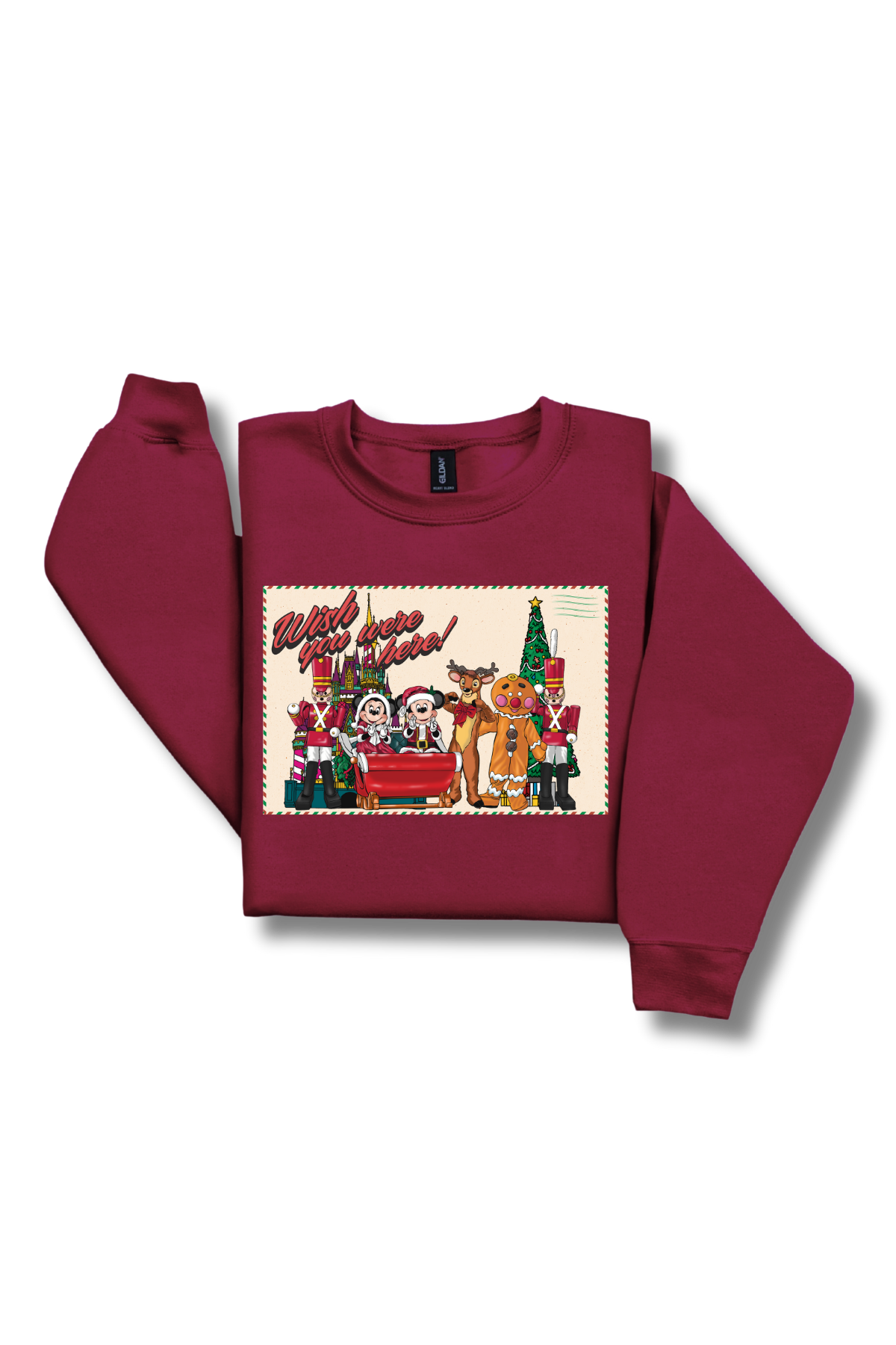 Wish You Were Here Parade Postcard Crewneck