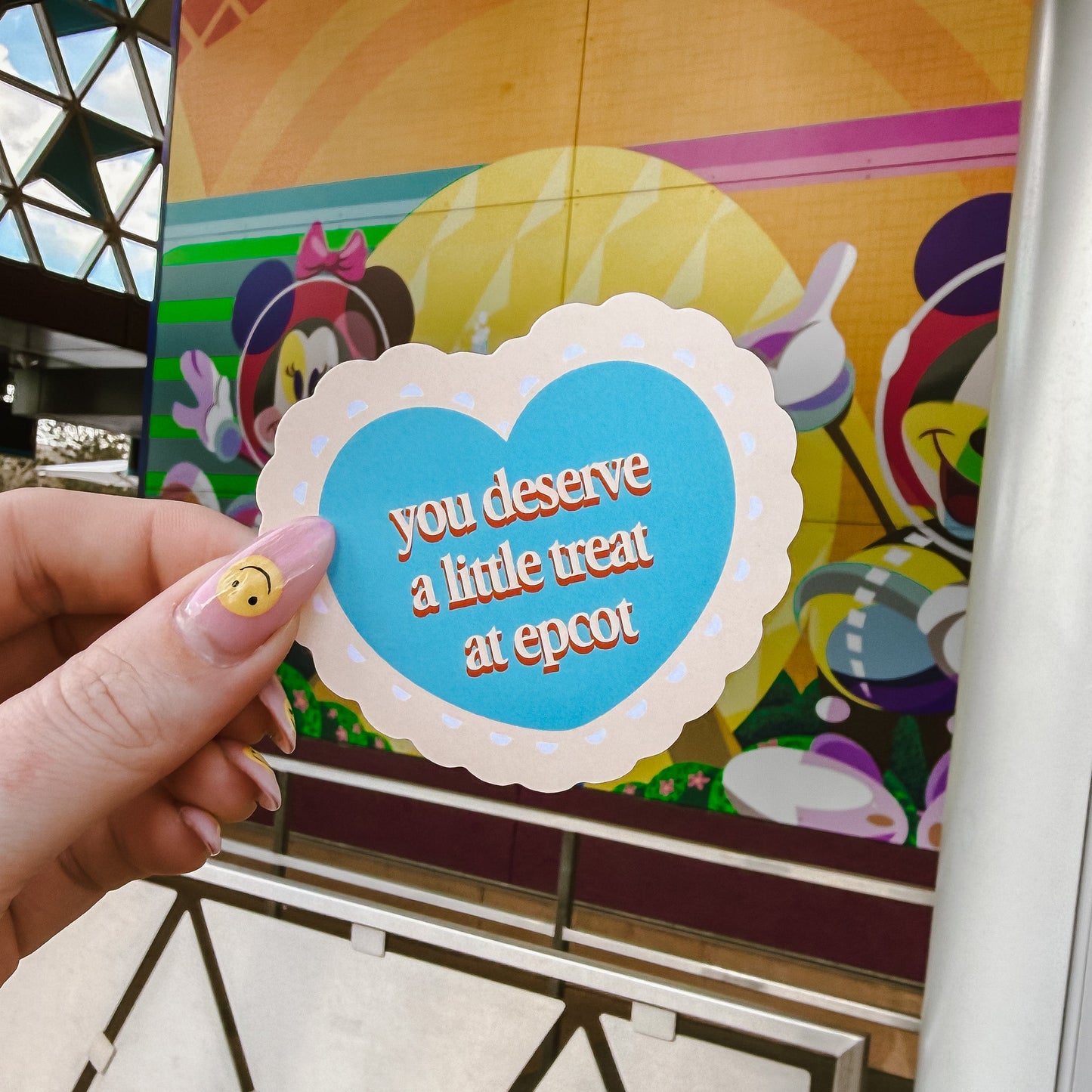You Deserve A Little Treat At Epcot Matte Vinyl Sticker