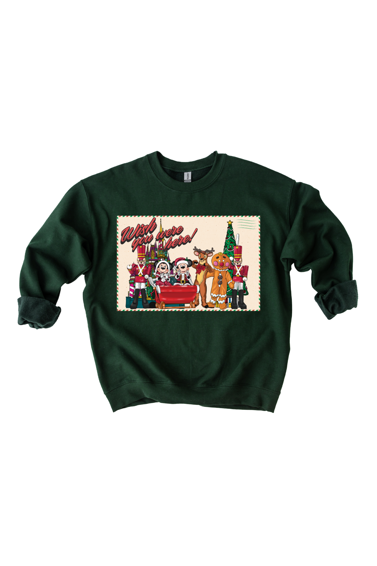 Wish You Were Here Parade Postcard Crewneck