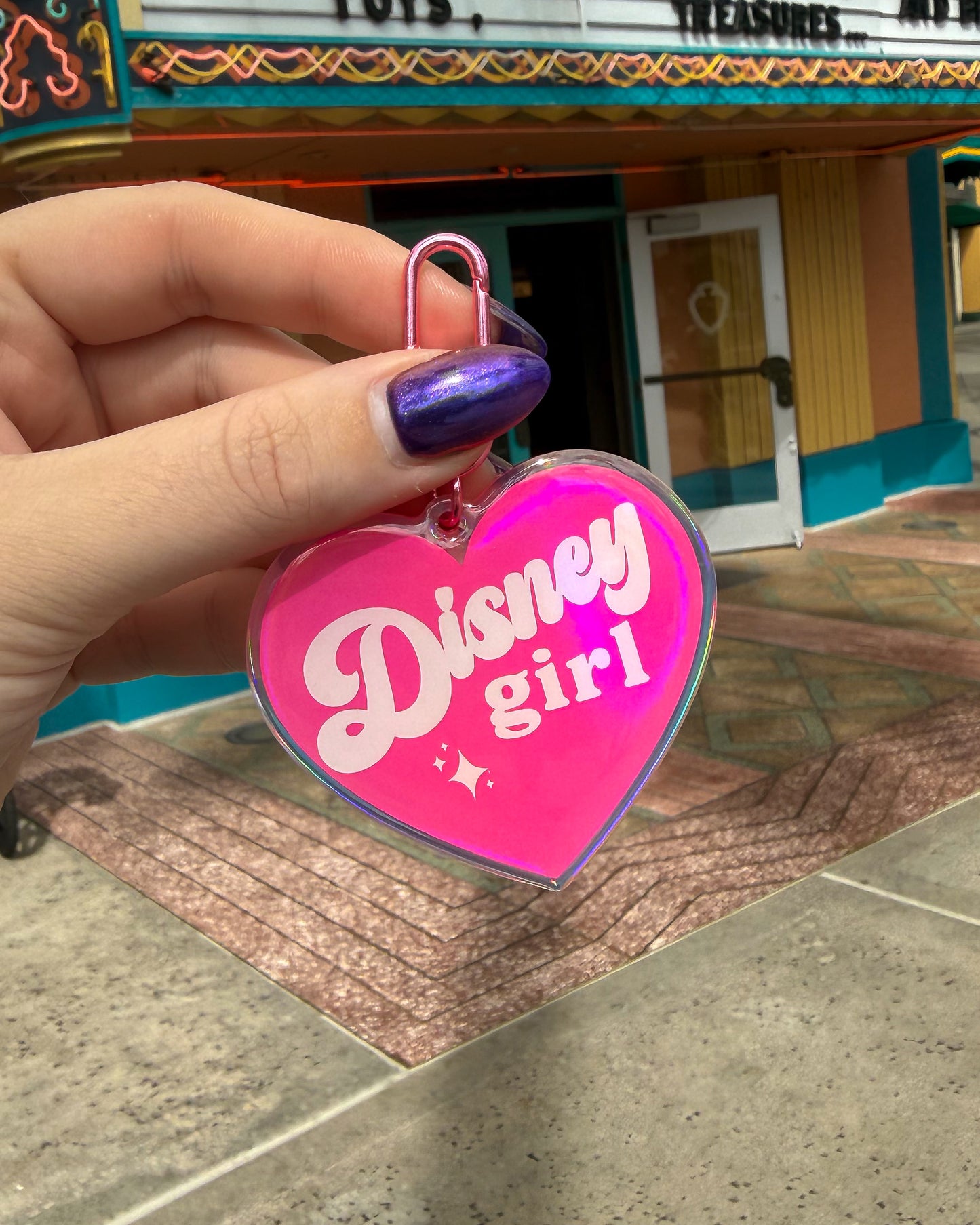 Disney Girl Holographic Bag Charm