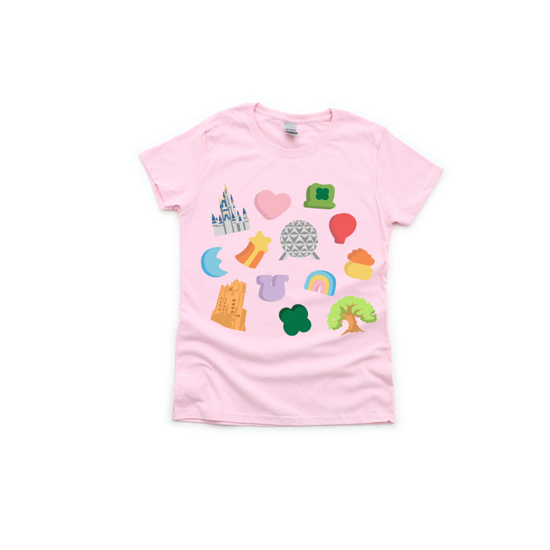 Lucky Charms Park Icons Tee