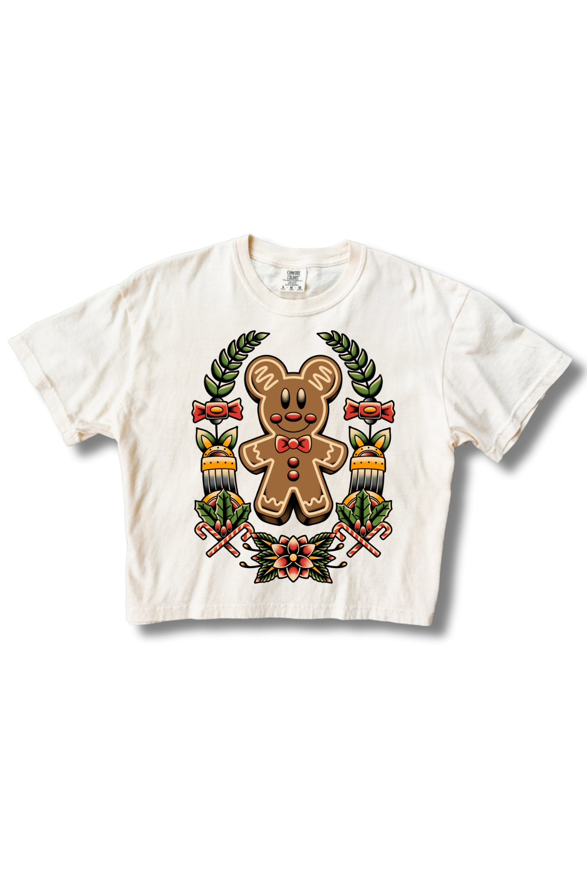 Gingerbread Tattoo Boxy Crop