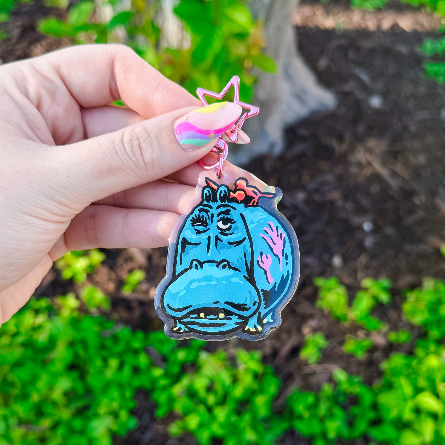 Small World Hippo Bag Charm