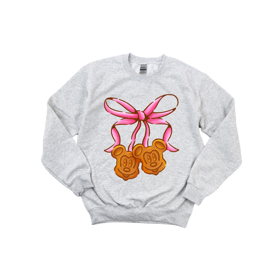 Coquette Mickey Waffles Crewneck