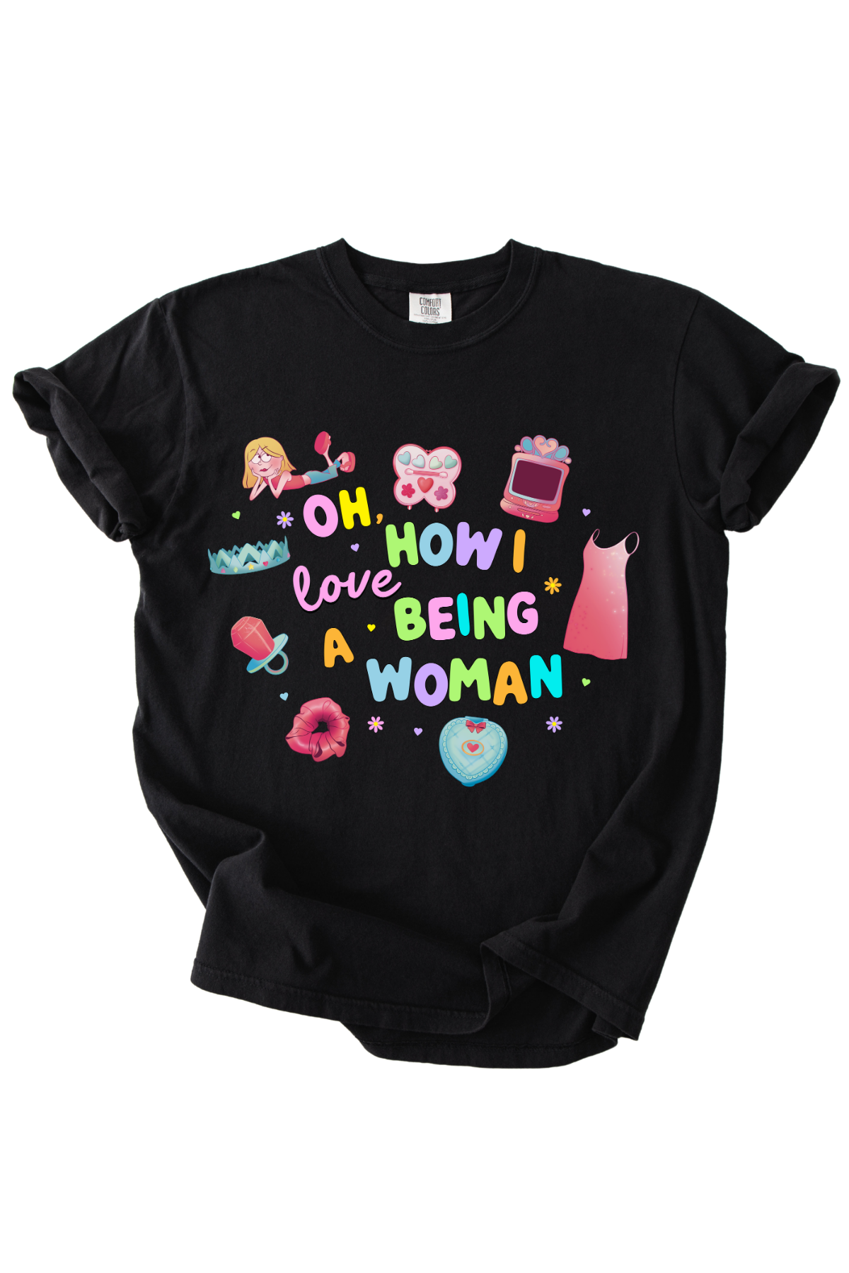 Nostalgic Girly Collage Tee