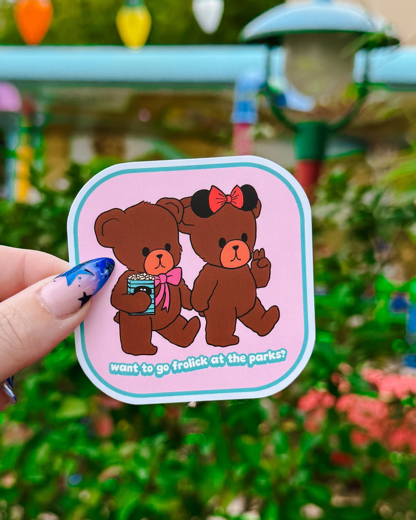 Want To Go Frolick At The Parks Sticker