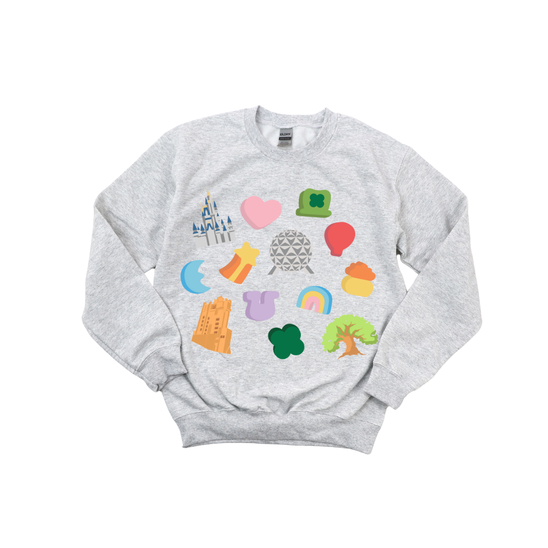 Lucky Charms Park Icon Crewneck
