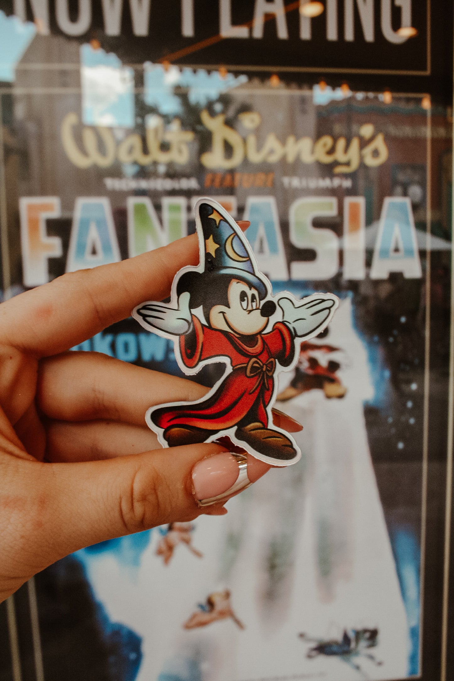 Sorcerer Mickey Holographic Sticker