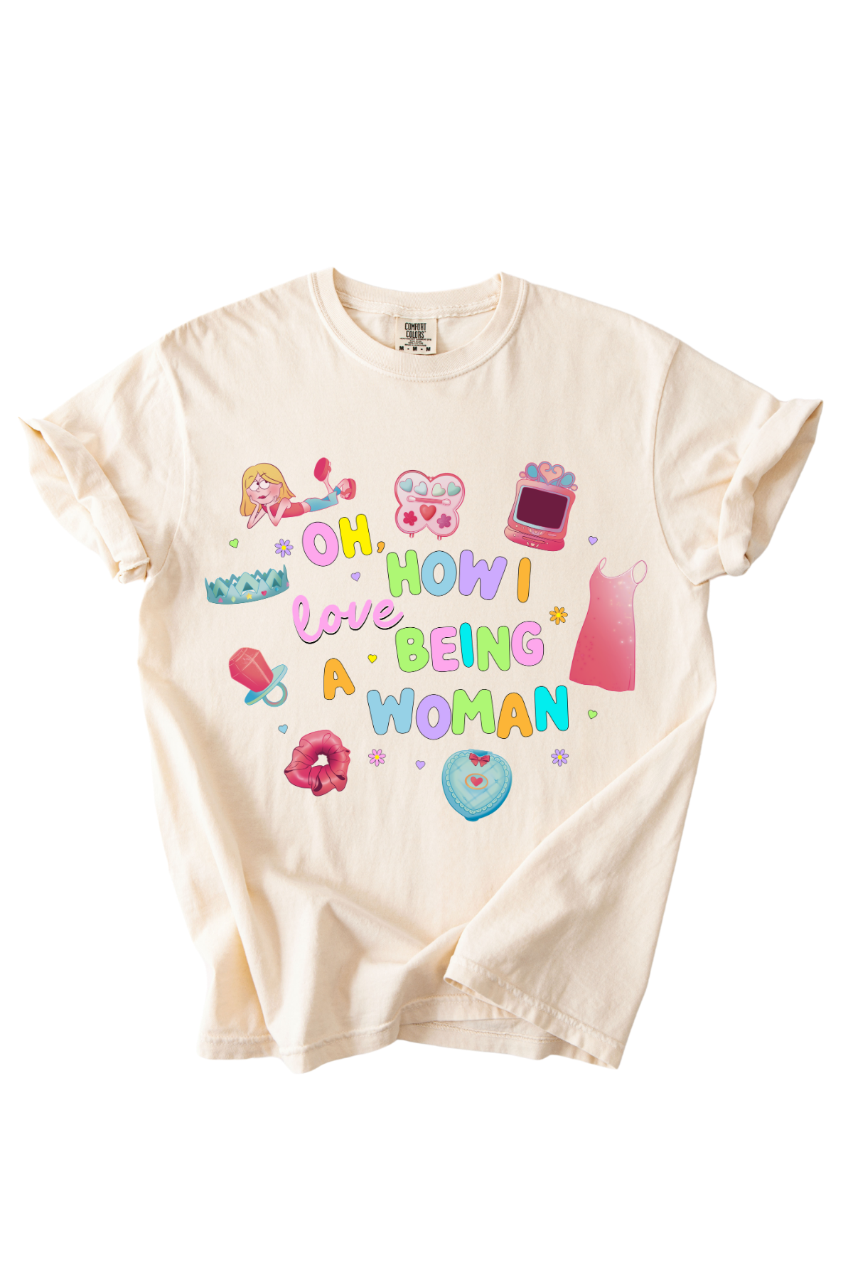 Nostalgic Girly Collage Tee