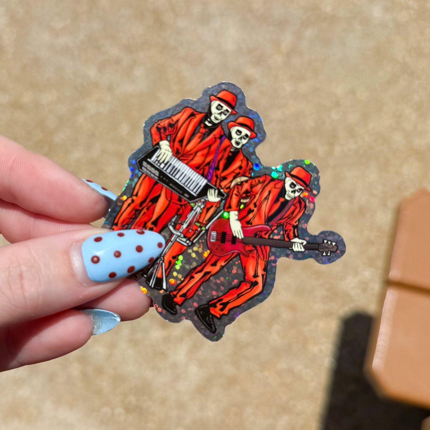 Bone Daddy's Glitter Sticker