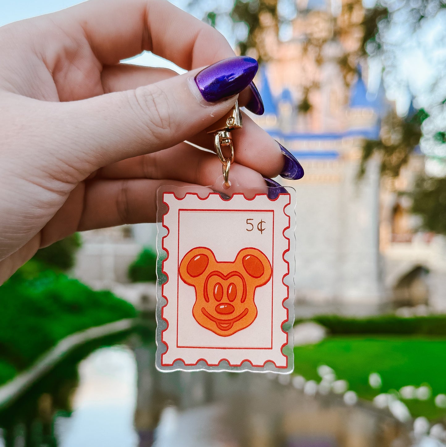 MM Waffle Stamp Bag Charm