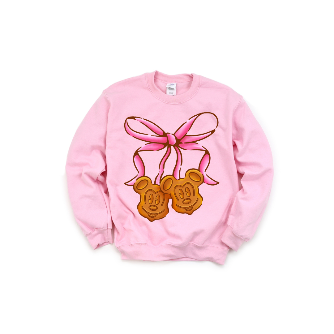 Coquette Mickey Waffles Crewneck
