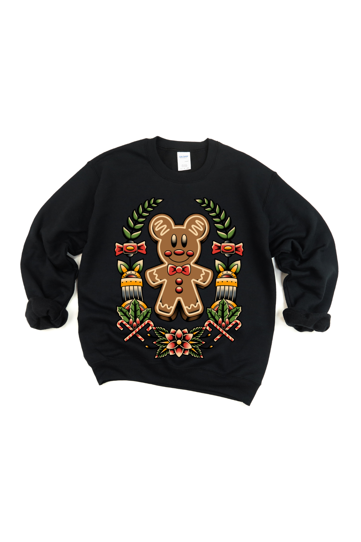 Gingerbread Mickey Tattoo Crewneck