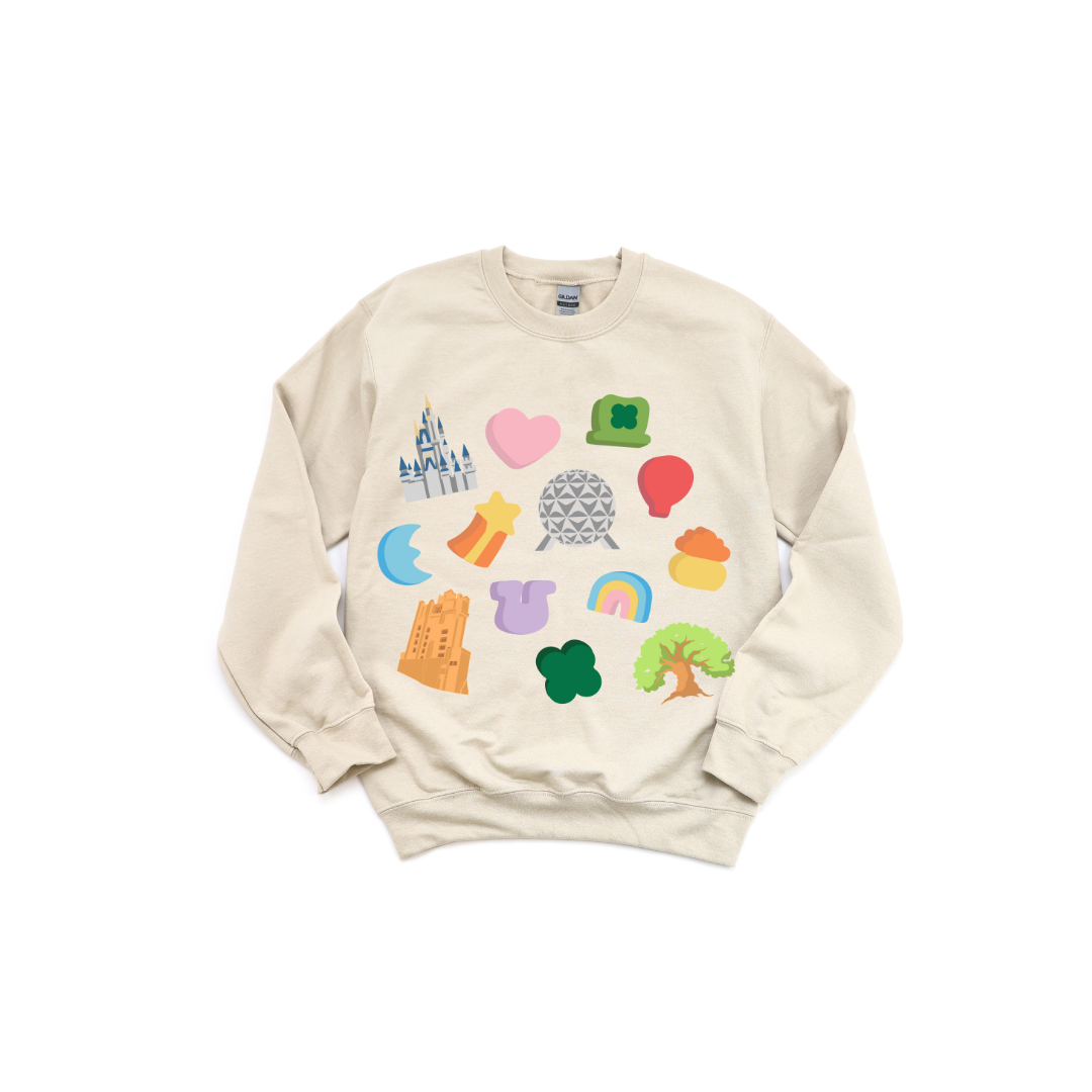 Lucky Charms Park Icon Crewneck