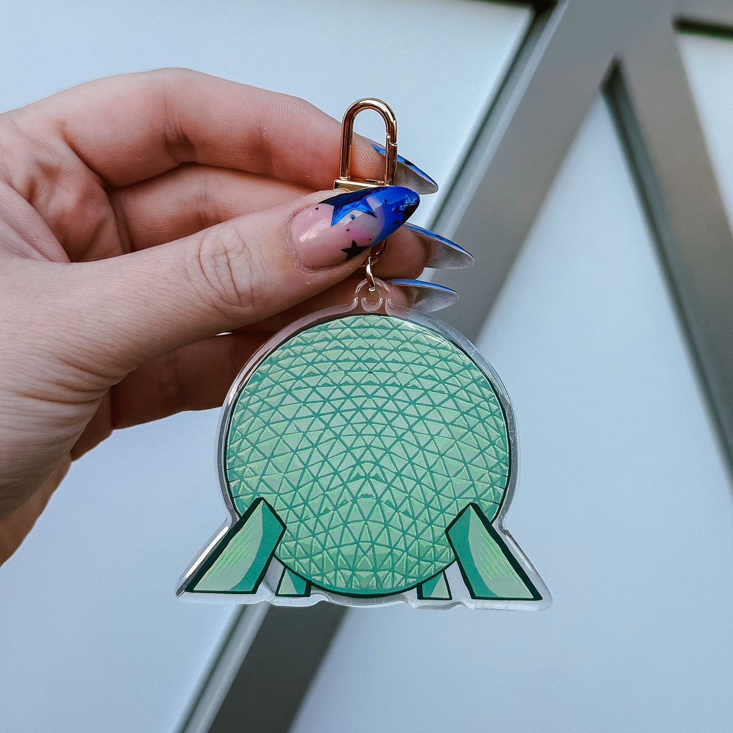 Spaceship Earth Bag Charm