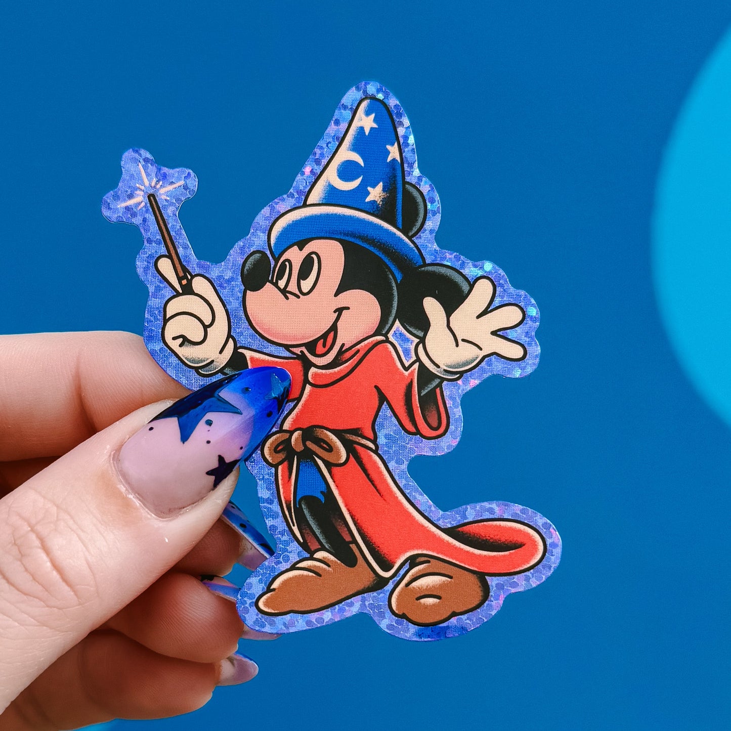 Sorcerer Mick Tattoo Glitter Sticker
