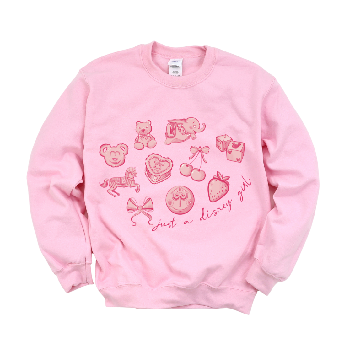 Disney Girly Collage Crewneck