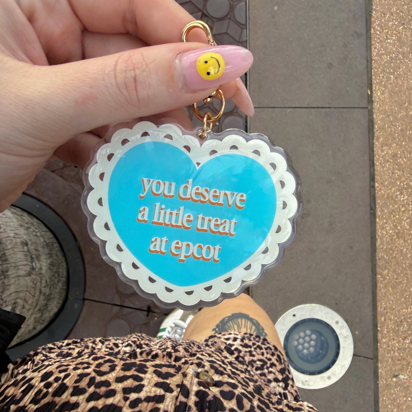 You Deserve A Little Treat At Epcot Bag Charm