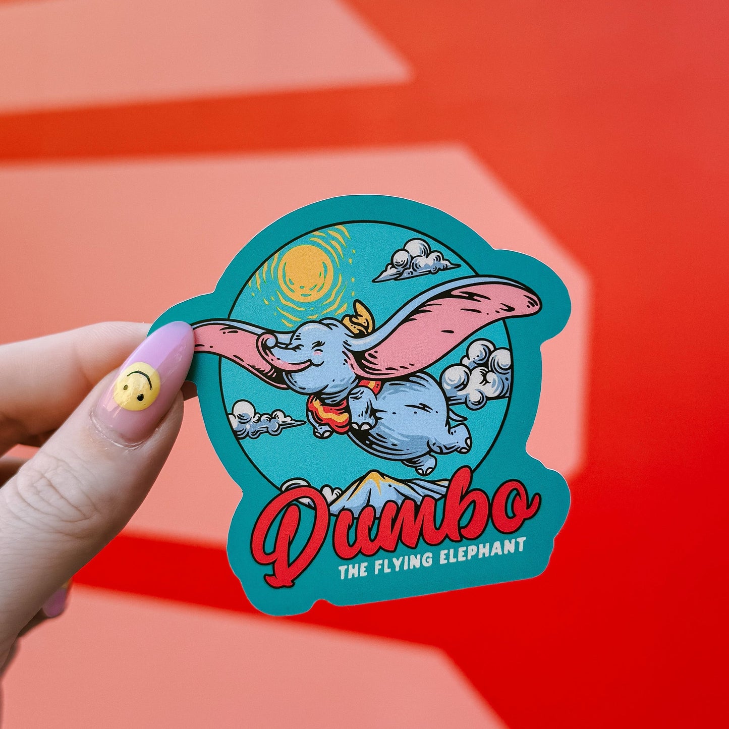 Dumbo Matte Vinyl Sticker
