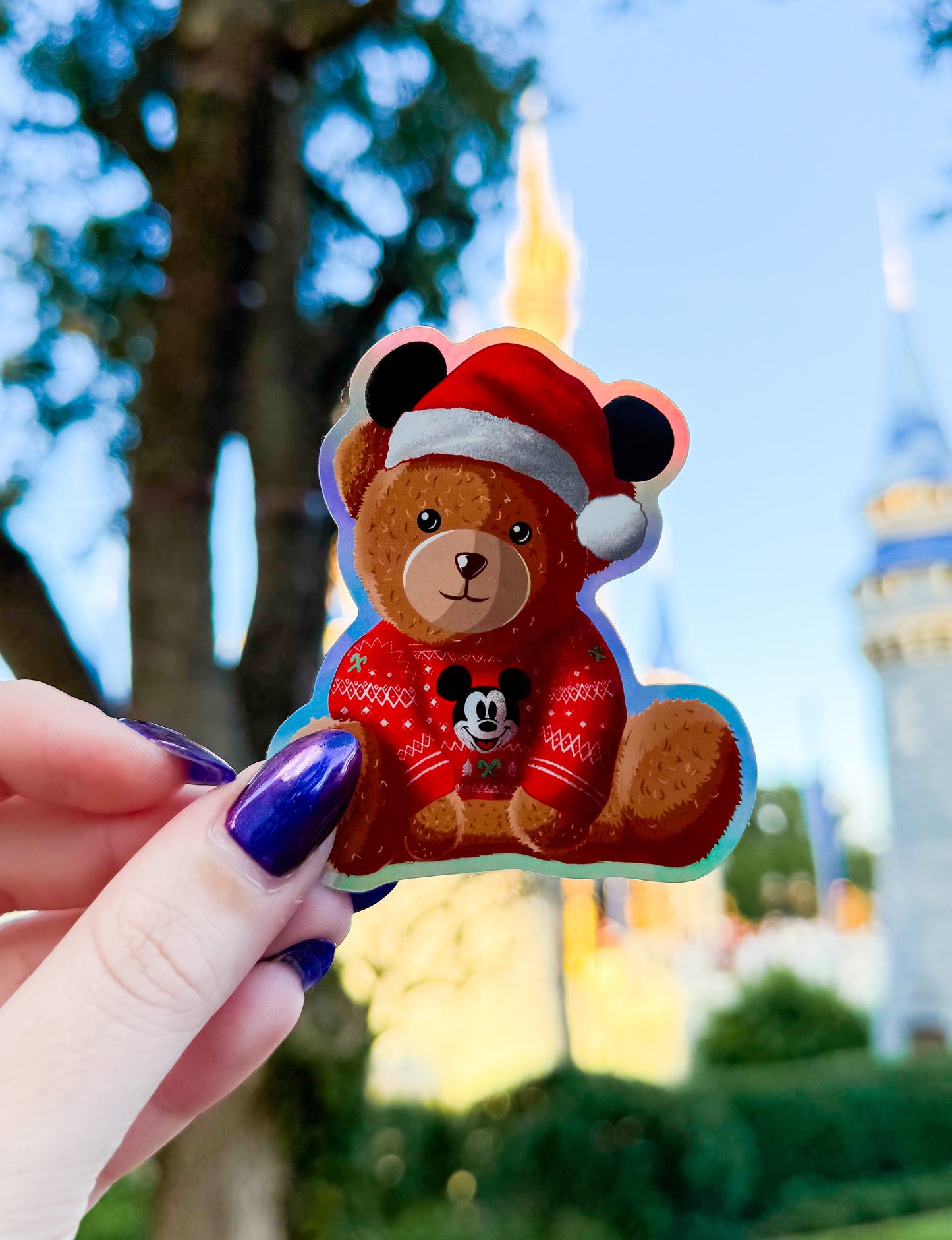 Christmas Bear Sticker