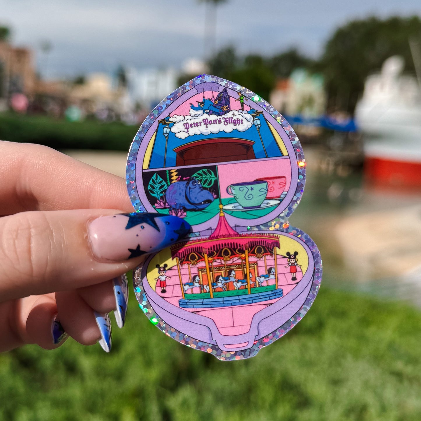 Fantasyland 90's Toy Glitter Sticker