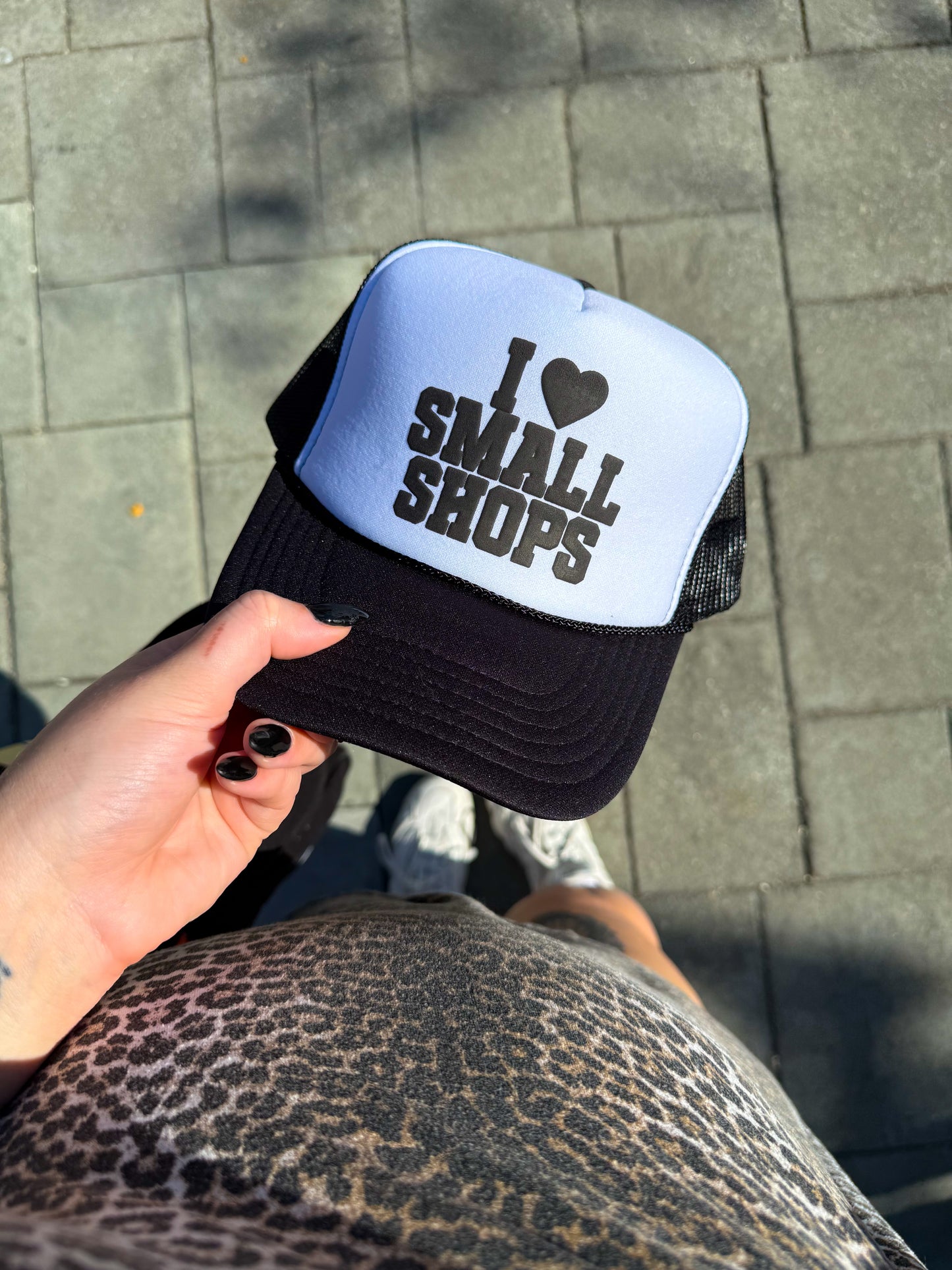 I ❤️ Small Shops Trucker Hat