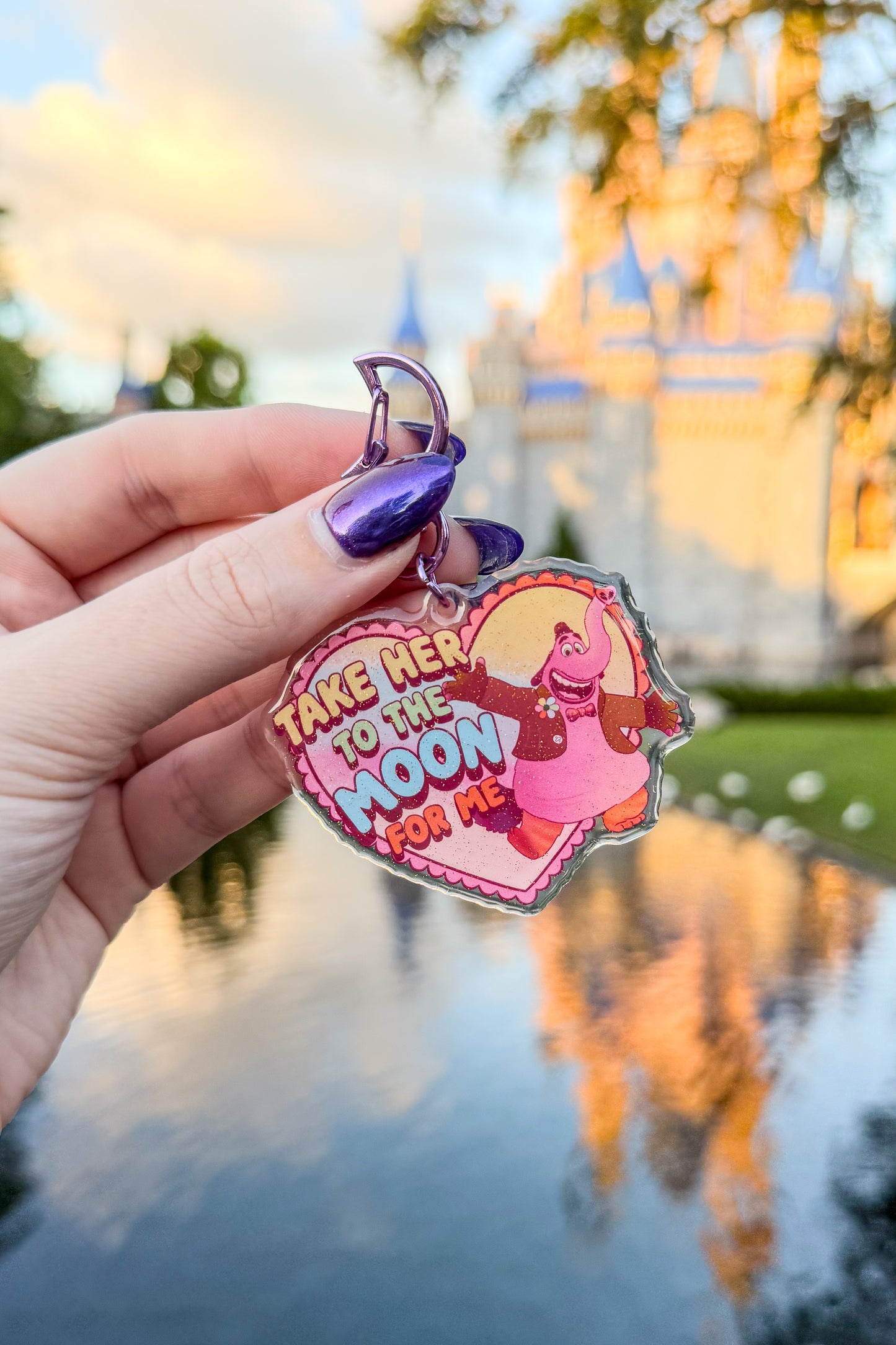 Take Her To The Moon Bag Charm