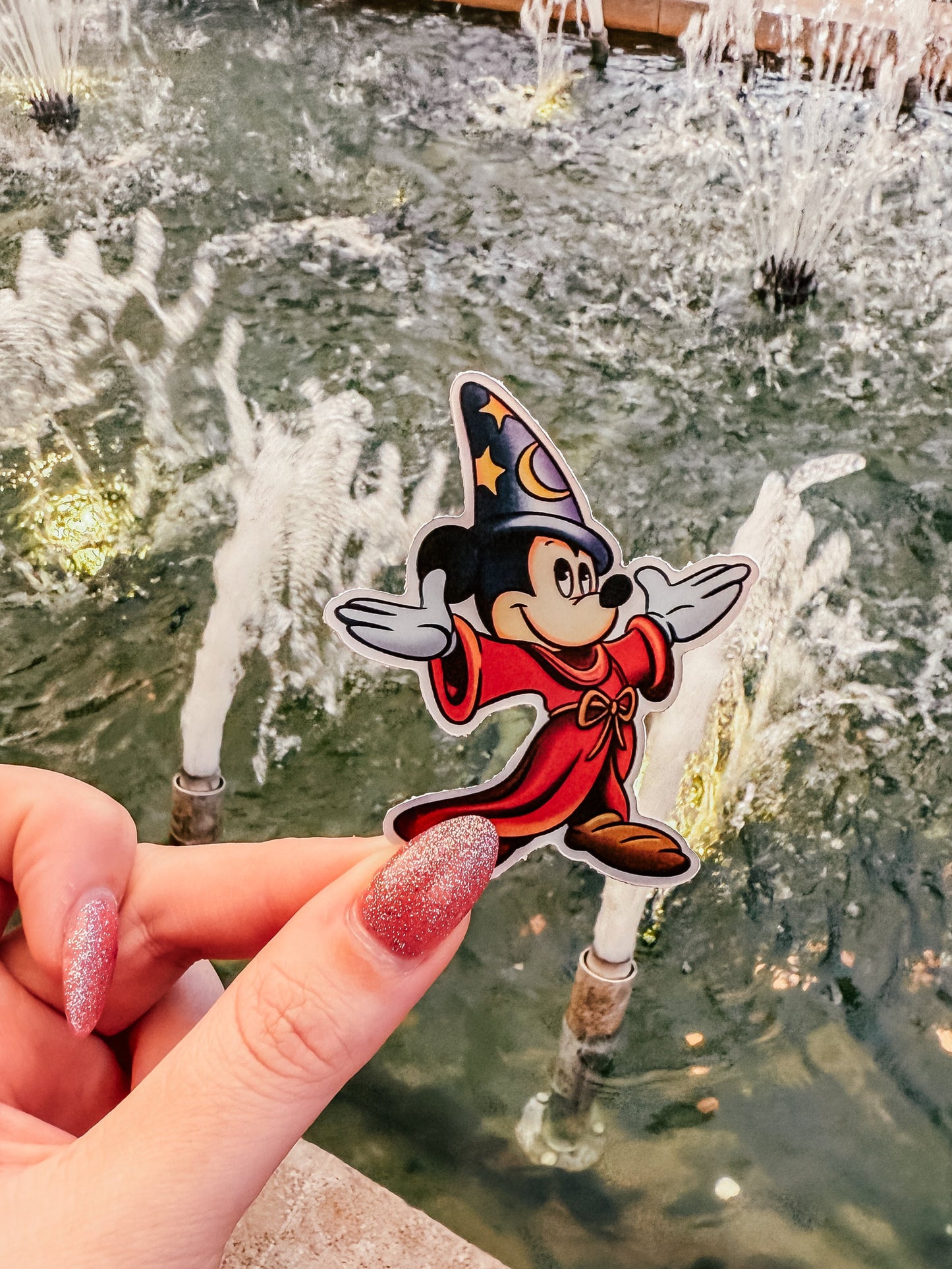 Sorcerer Mickey Holographic Sticker