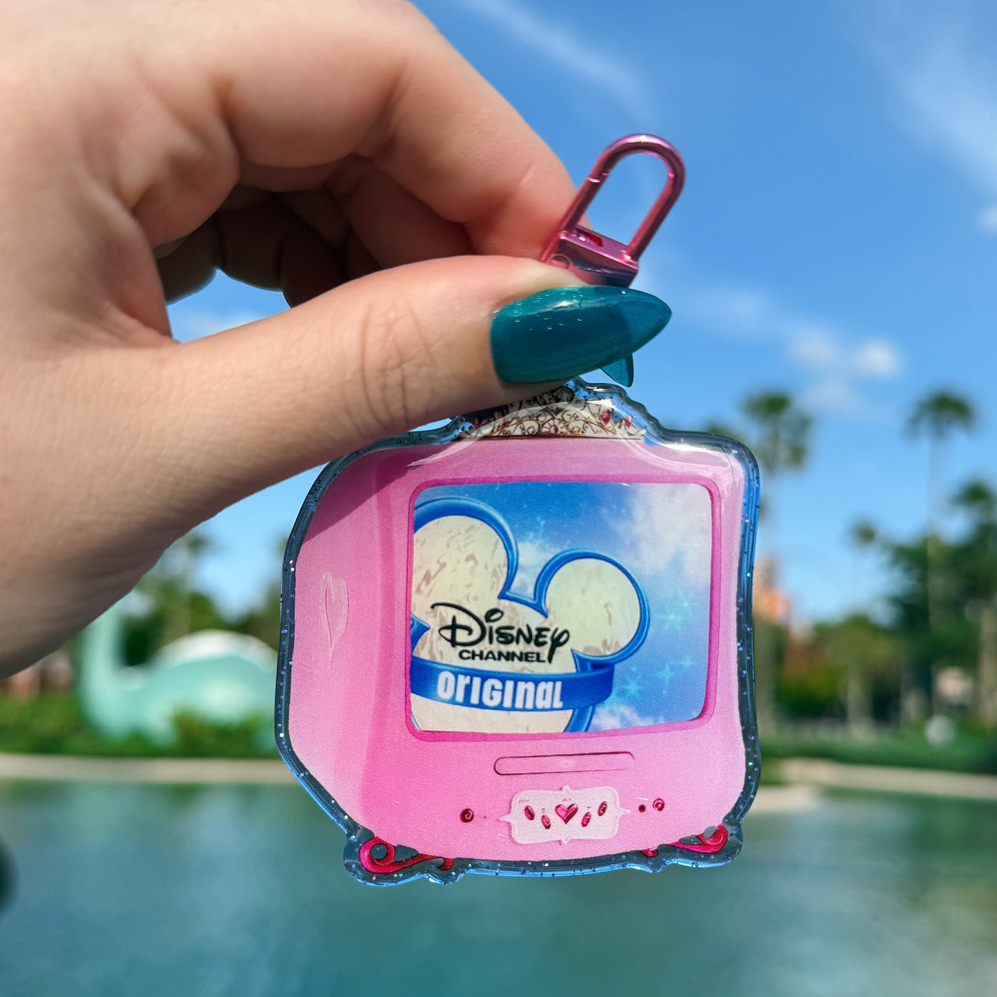 DCOM Blue Glitter Bag Charm