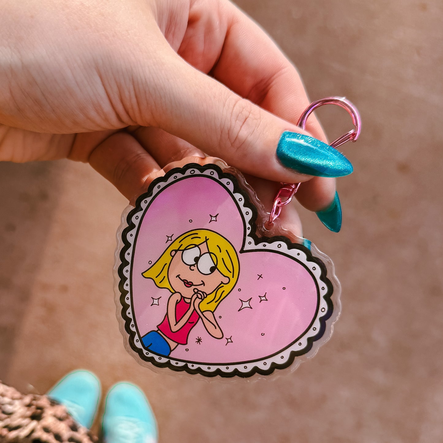 Cartoon Lizzie Bag Charm