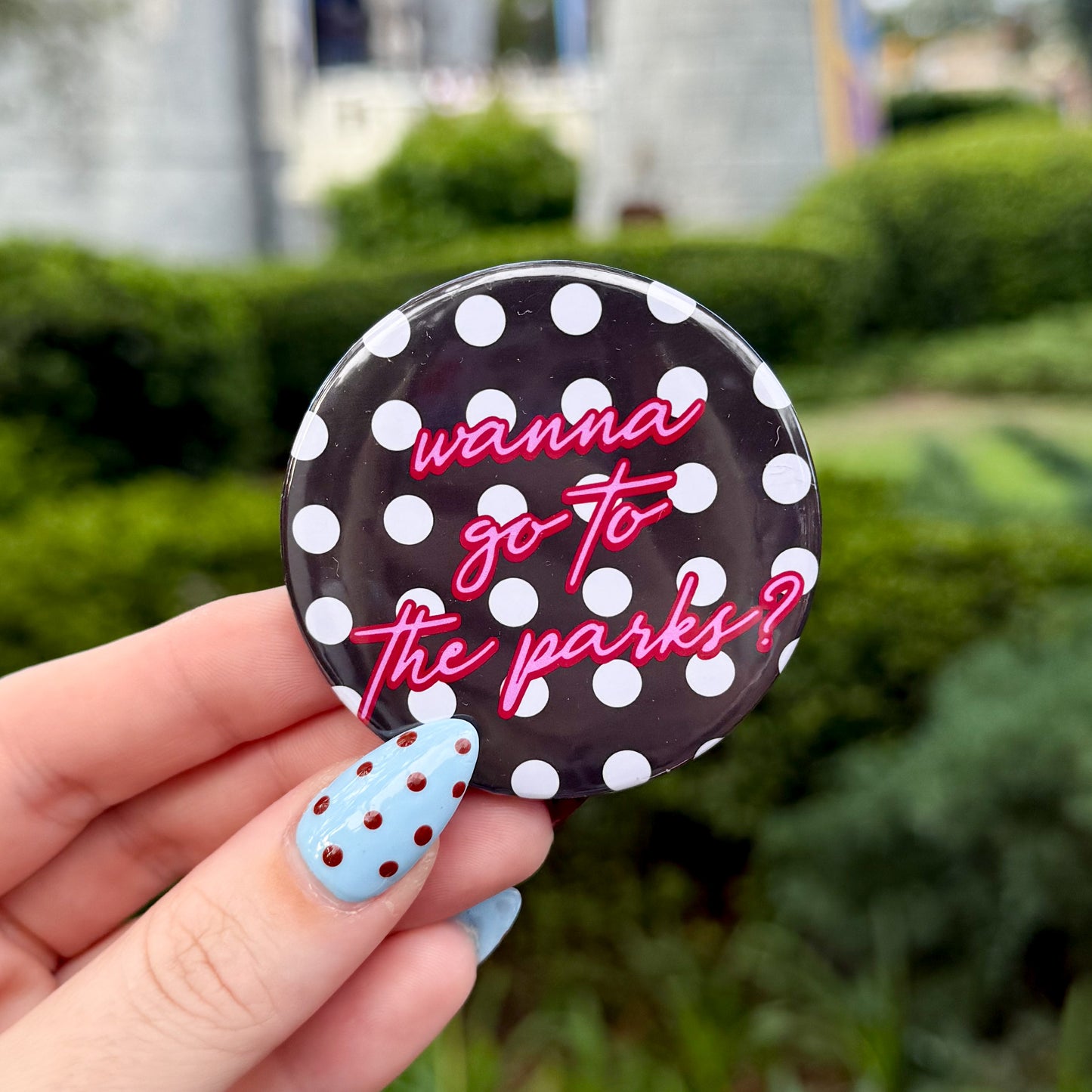 Wanna Go To The Parks? Button