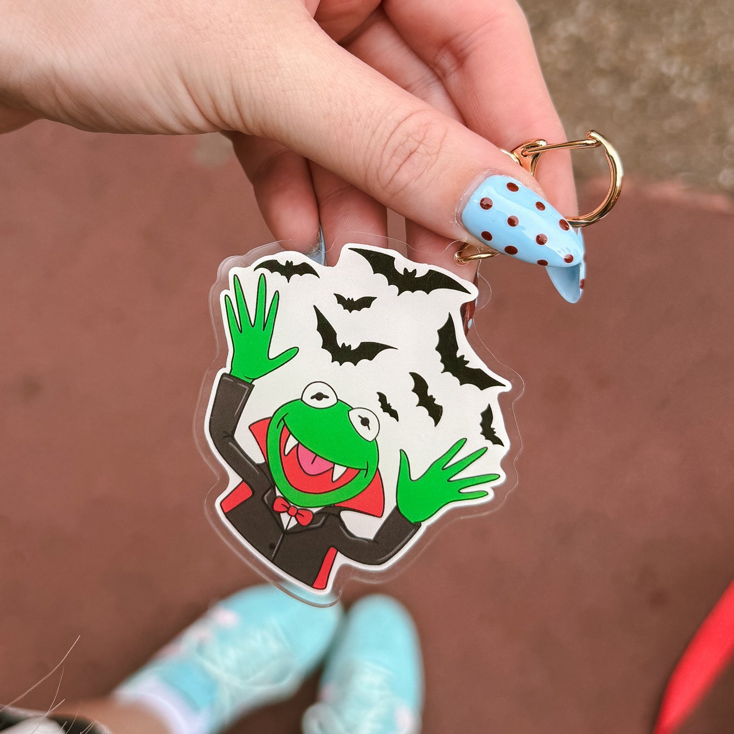 Vampire Kermie Bag Charm