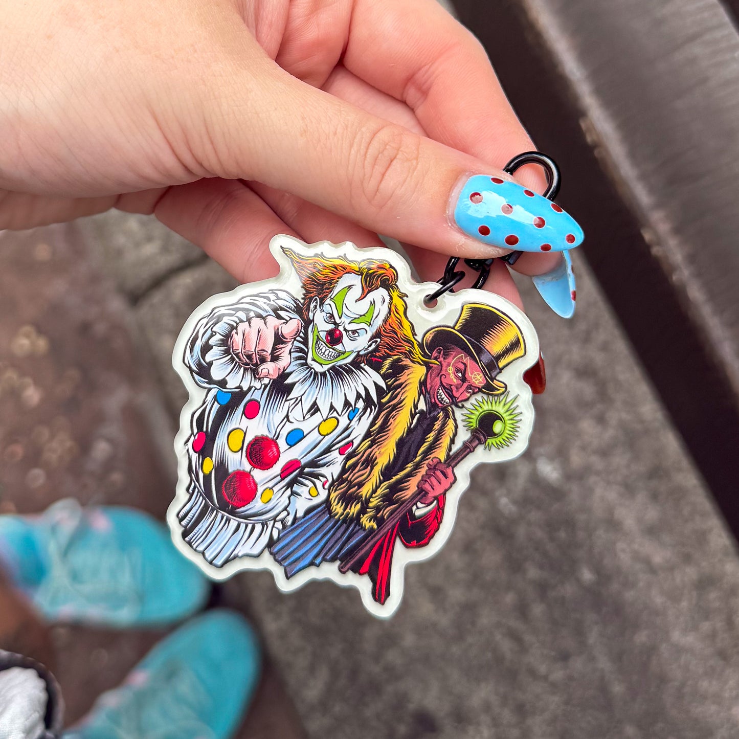 Glow In The Dark Icons Bag Charm