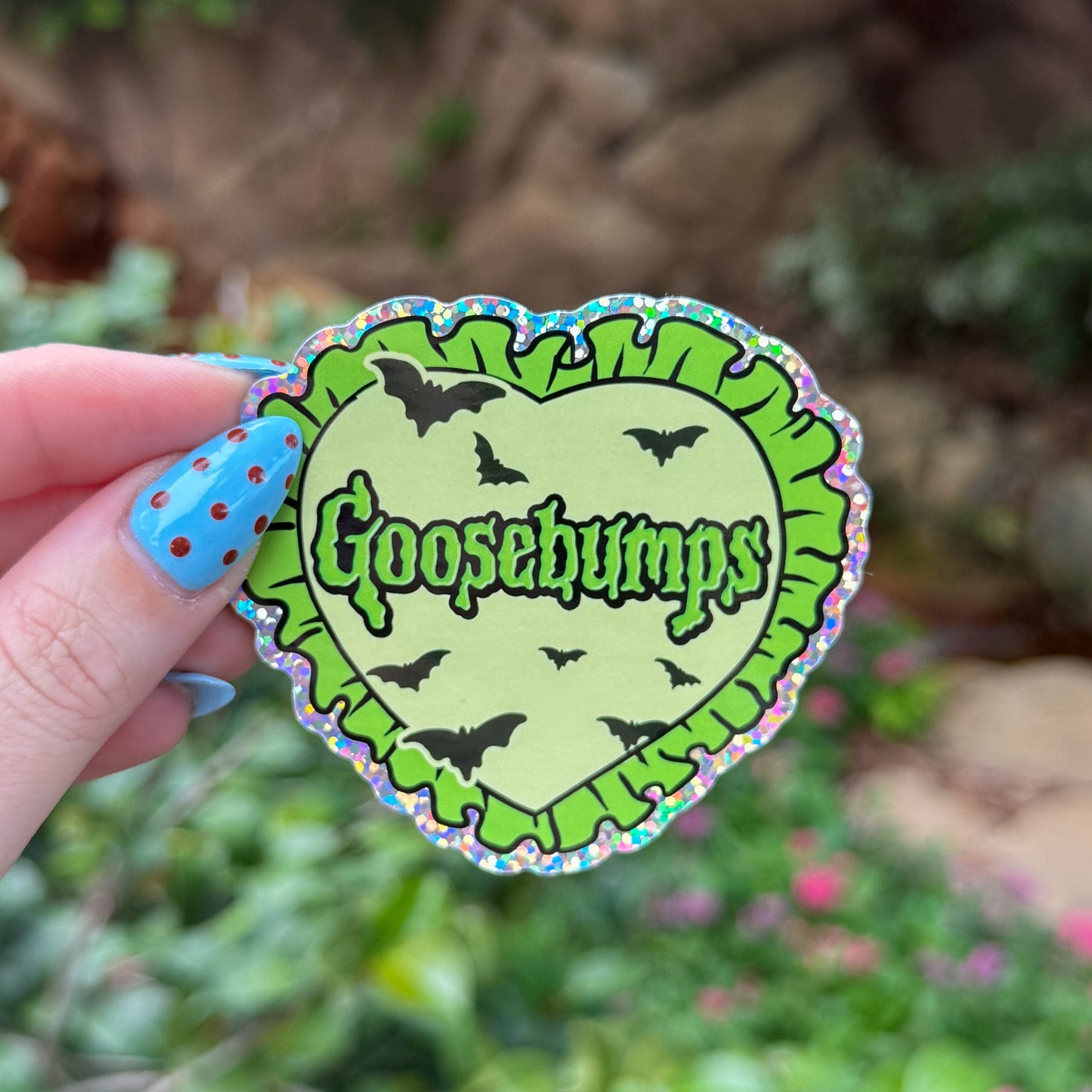 Goosebumps Glitter Sticker