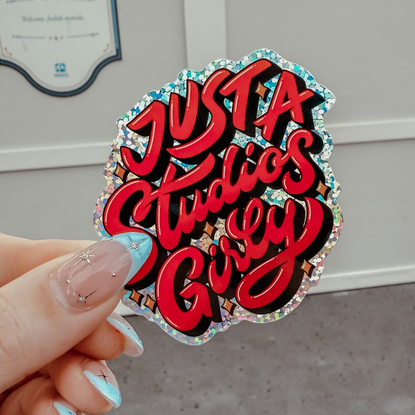 Studios Girly Glitter Sticker