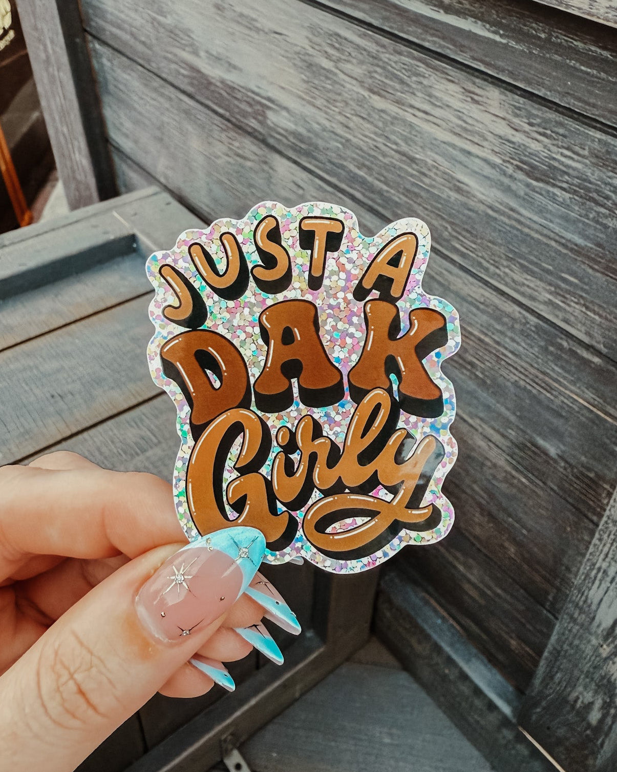 DAK Girly Glitter Sticker