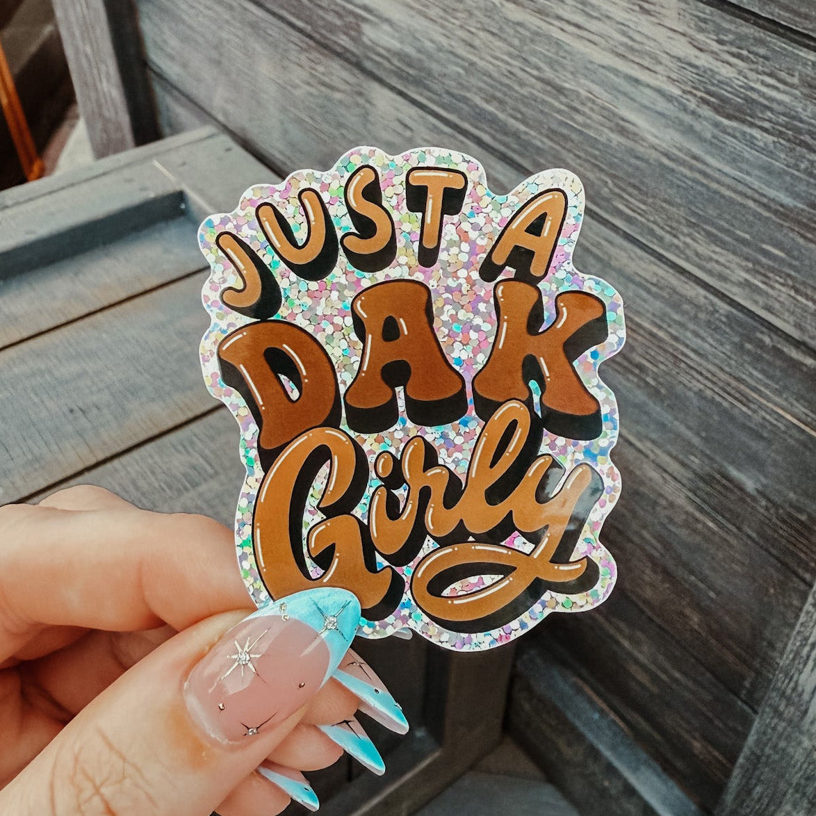 DAK Girly Glitter Sticker