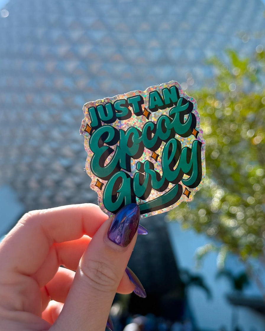 Epcot Girly Glitter Sticker