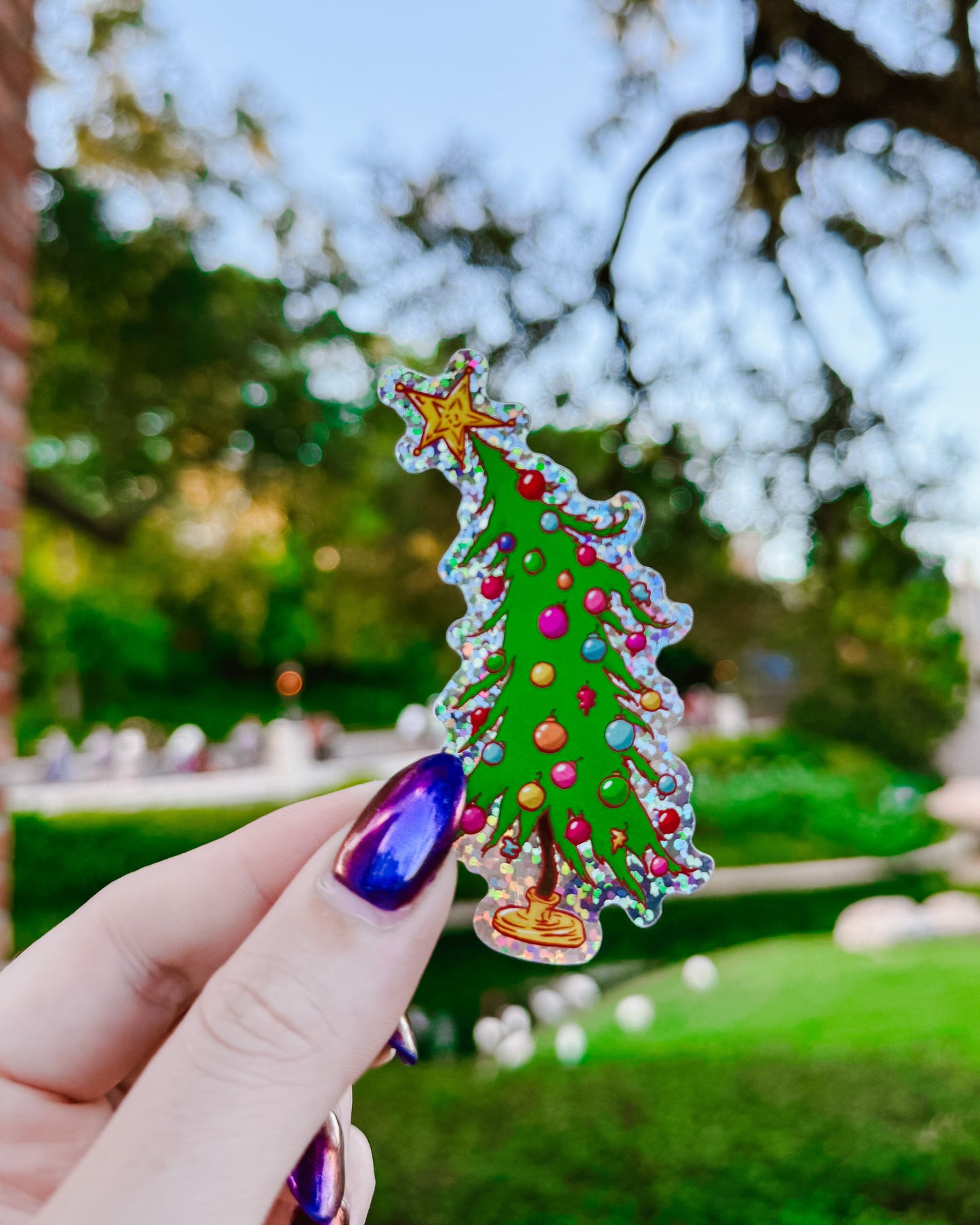 Whoville Tree Glitter Sticker