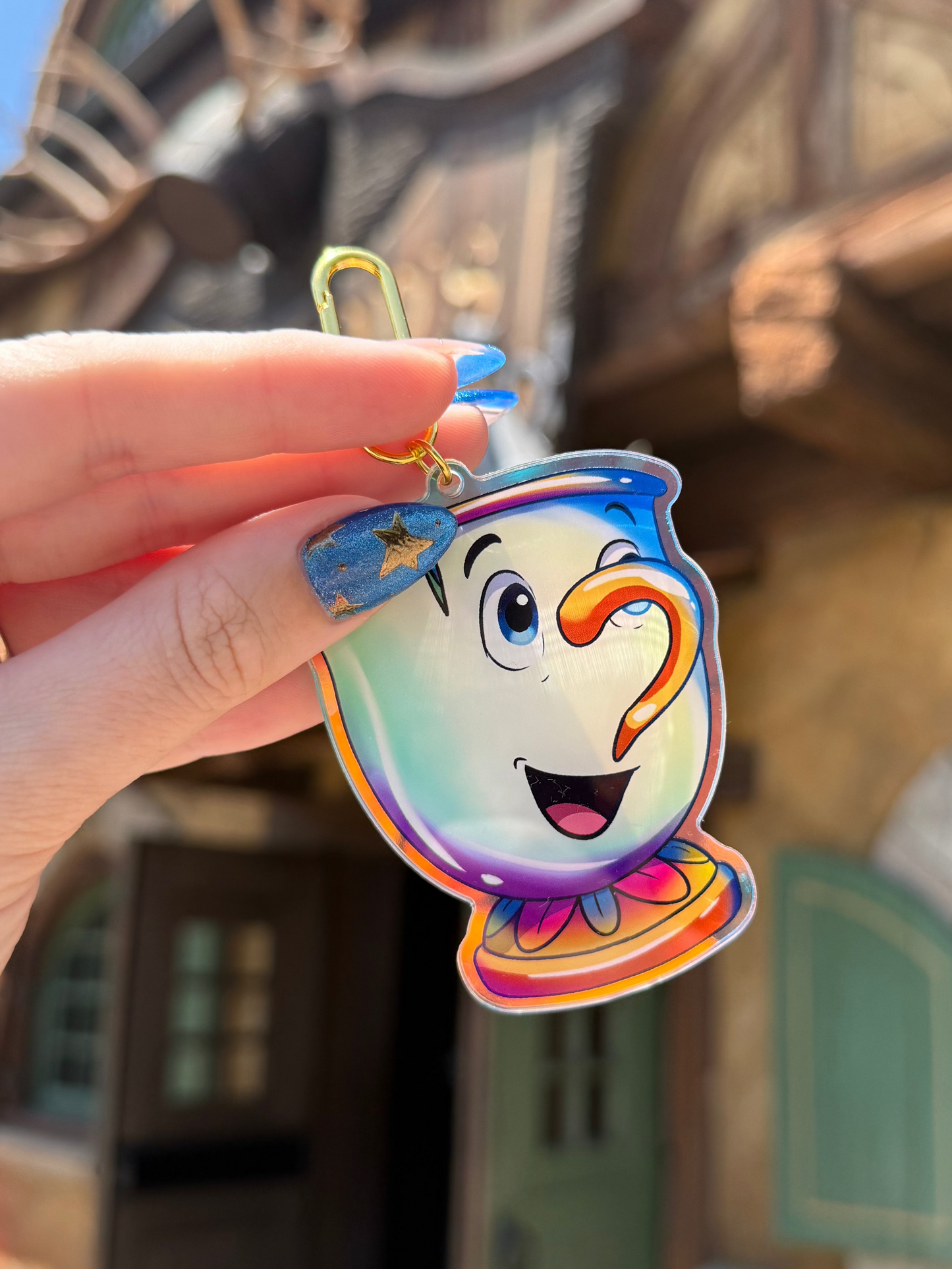 Chip Holographic Bag Charm