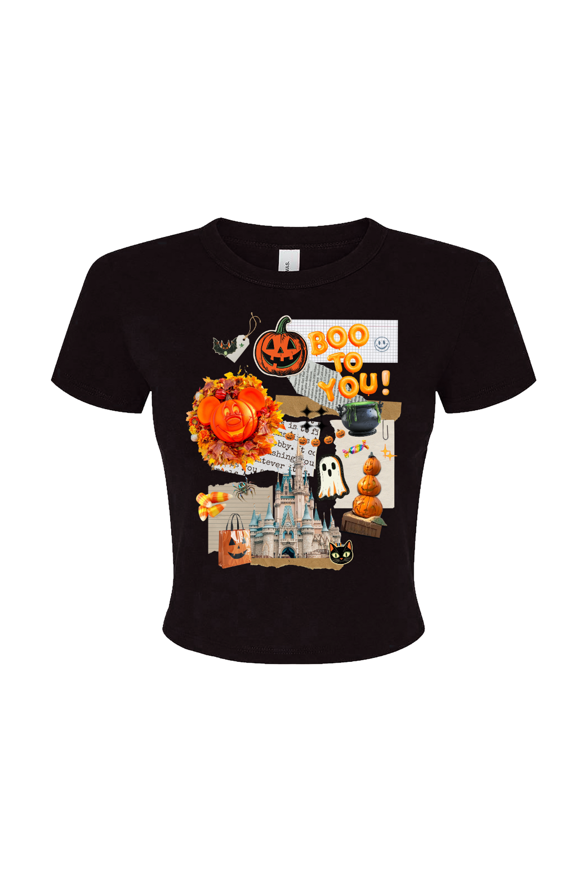 Halloween Junk Journal Baby Tee