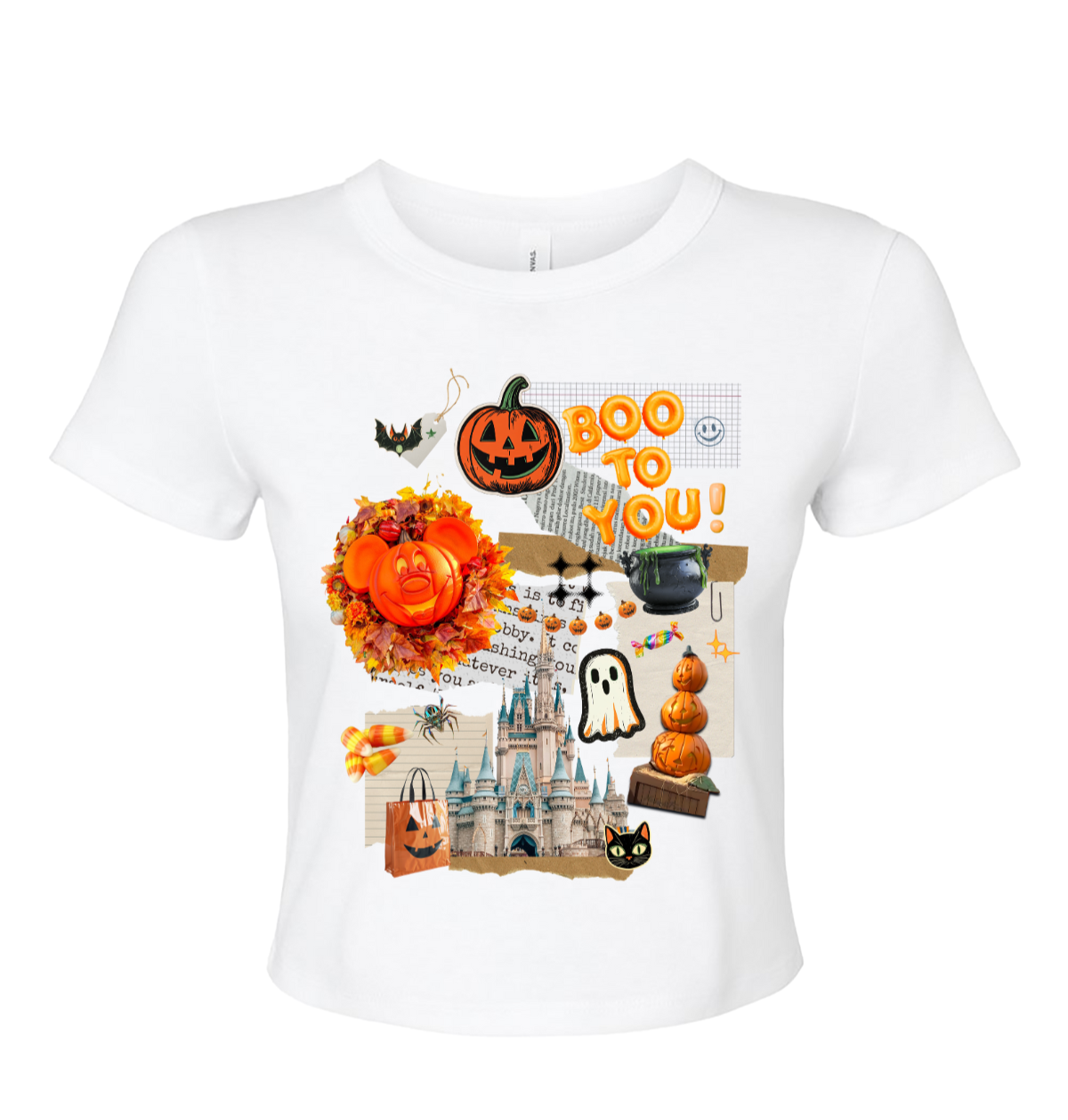 Halloween Junk Journal Baby Tee