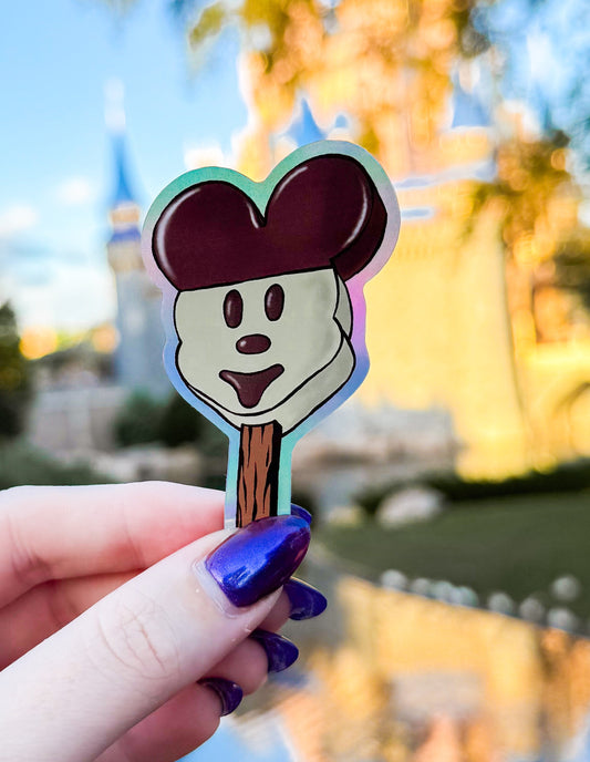 Vintage Mickey Ice Cream Bar Sticker