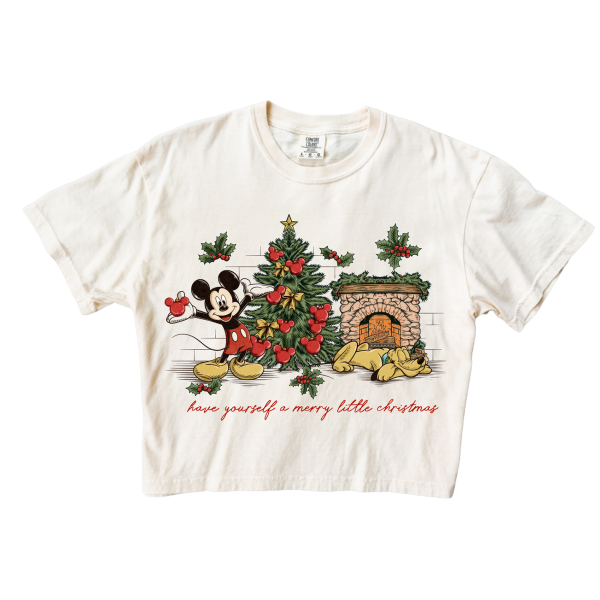 Have Yourself A Merry Little Christmas Crop Tee