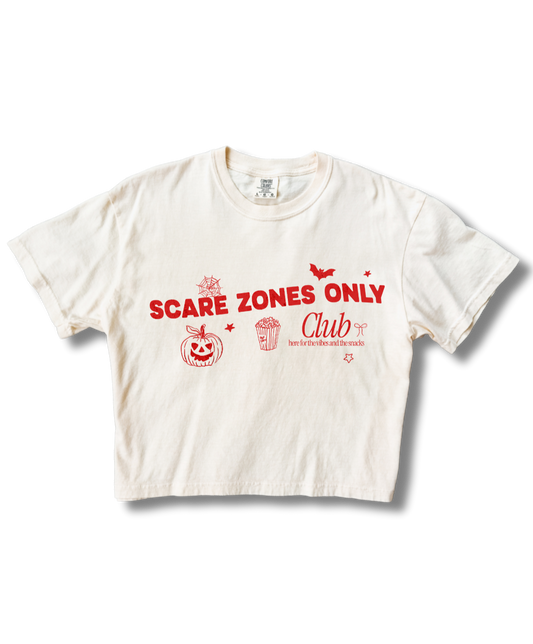 Scare Zone Only Club Crop