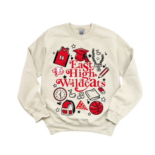 East High Wildcats Crewneck