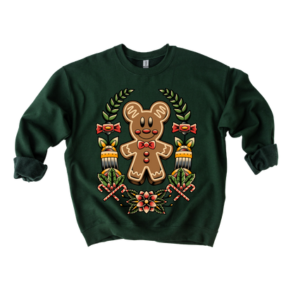 Gingerbread Mickey Tattoo Crewneck
